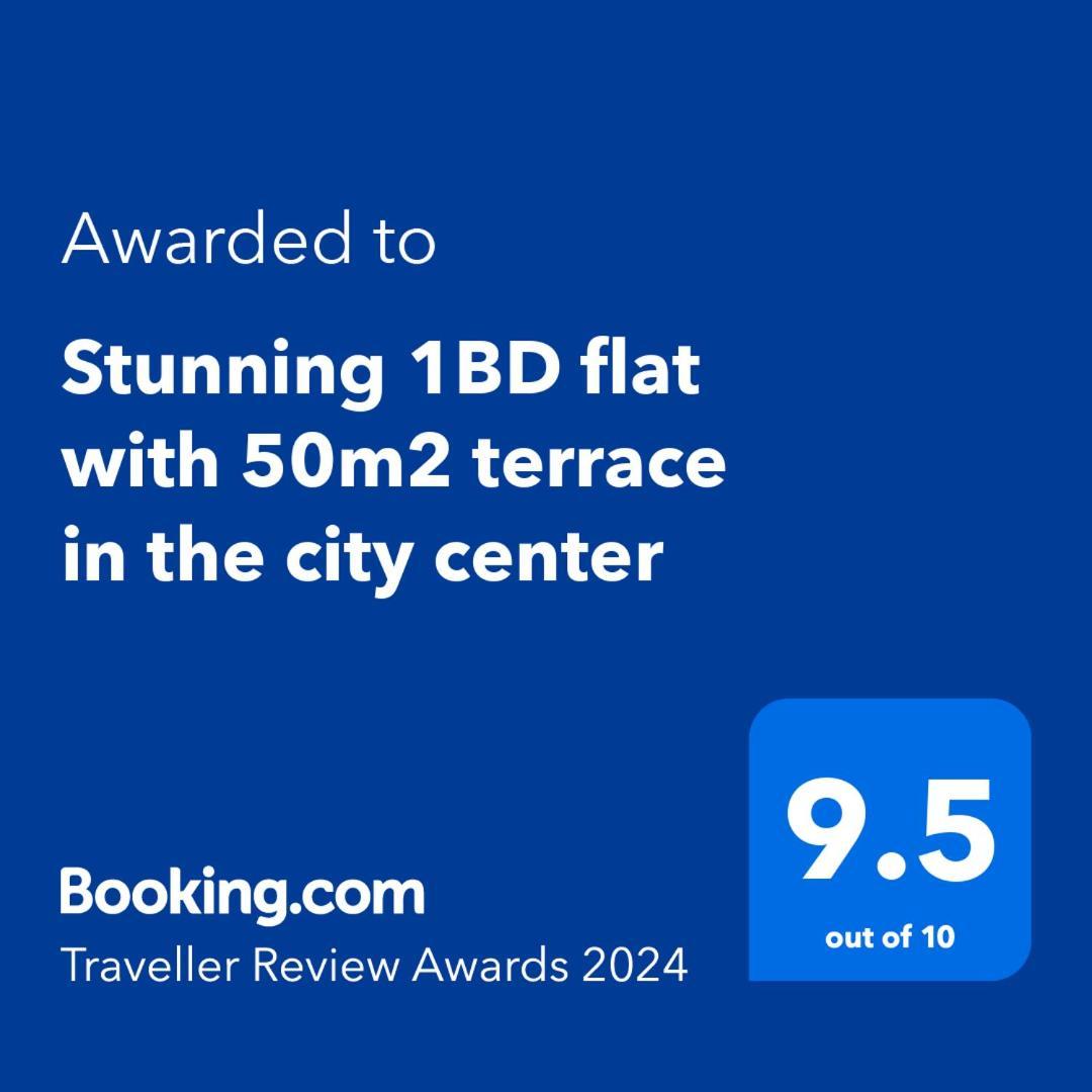 Stunning 1Bd Flat With 50M2 Terrace In The City Center Bucureşti Eksteriør bilde